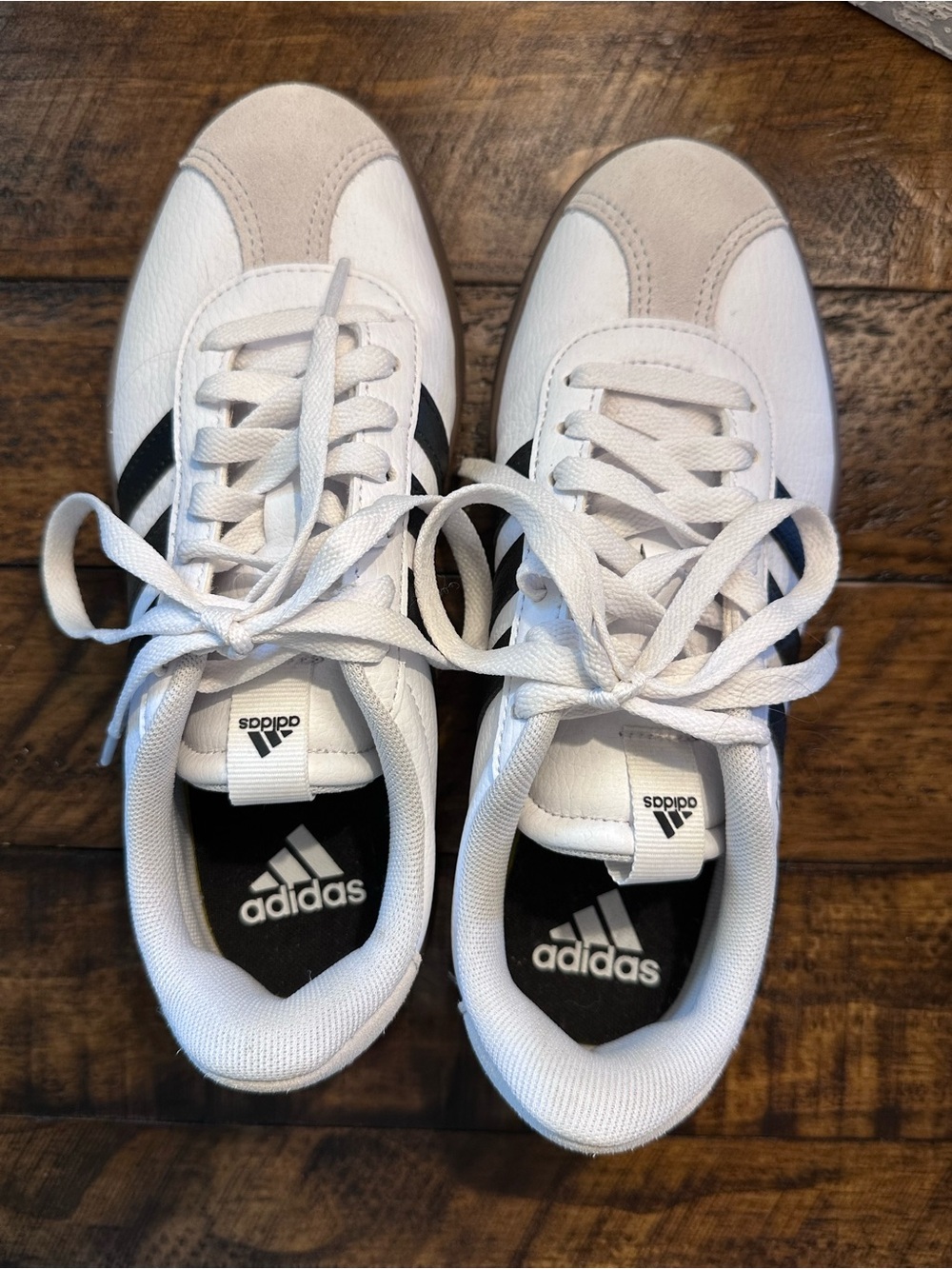 adidas White Black Brown VL Court 3.0 Sneaker